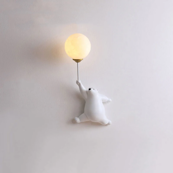 Design Beer LED Wall Lamp - TeddyGlow-White-A-Nora Luxe
