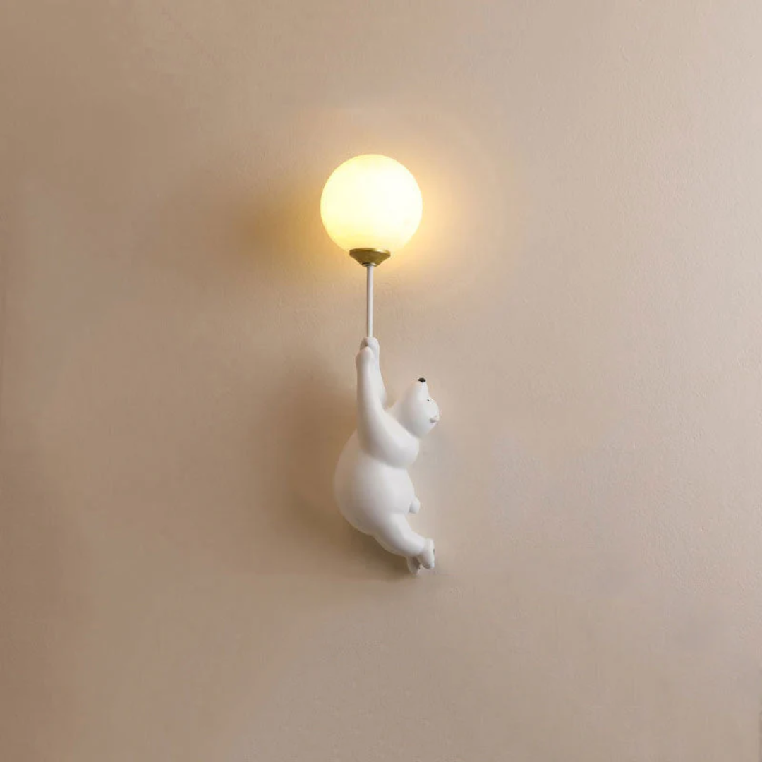 Design Beer LED Wall Lamp - TeddyGlow-White-B-Nora Luxe