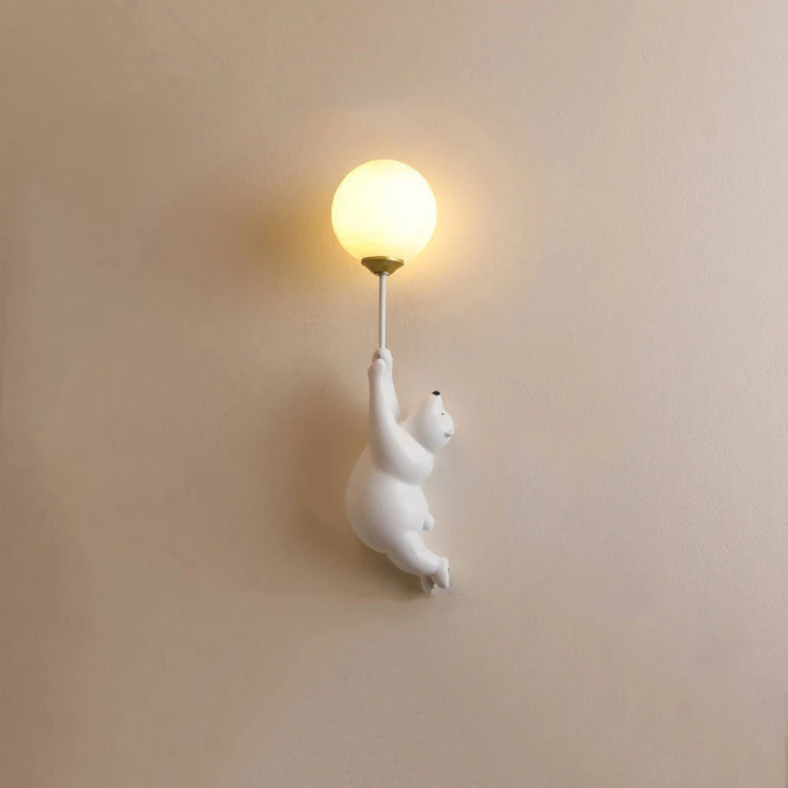 Design Beer LED Wall Lamp - TeddyGlow-White-B-Nora Luxe