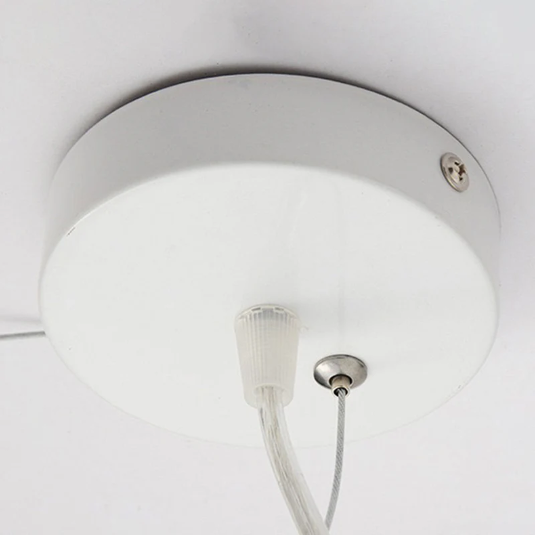 Design Cloud LED Pendant Light White PVC/Cotton - Nimbus-13.78 inches-Nora Luxe