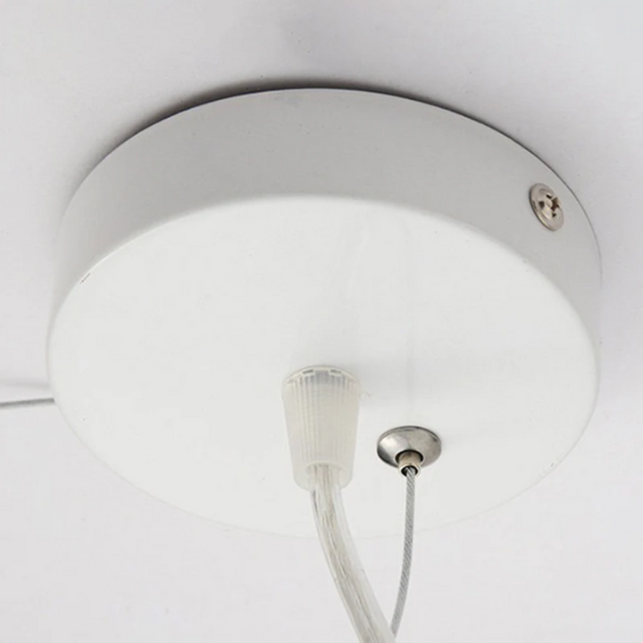 Design Cloud LED Pendant Light White PVC/Cotton - Nimbus-13.78 inches-Nora Luxe
