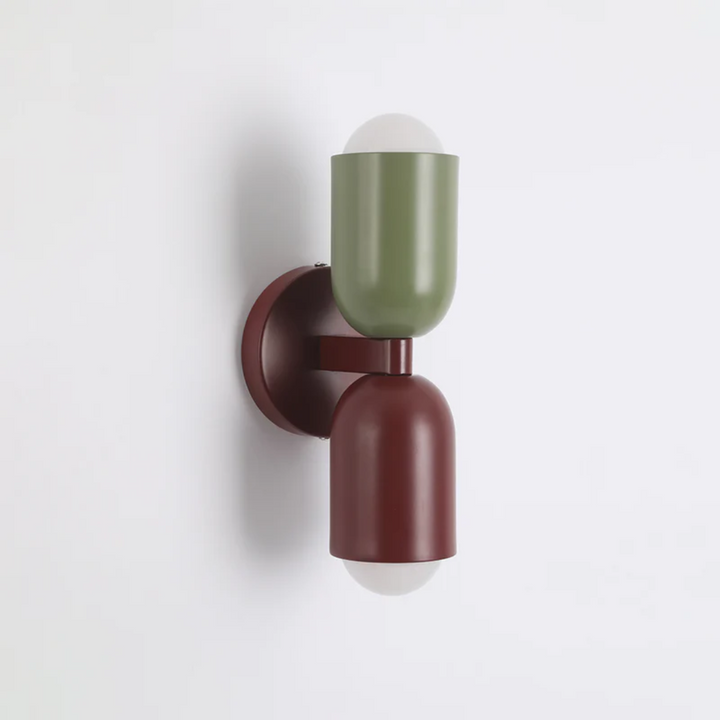Design Double-Sided LED Wall Lamp - Colorwave-Red-Green-Nora Luxe
