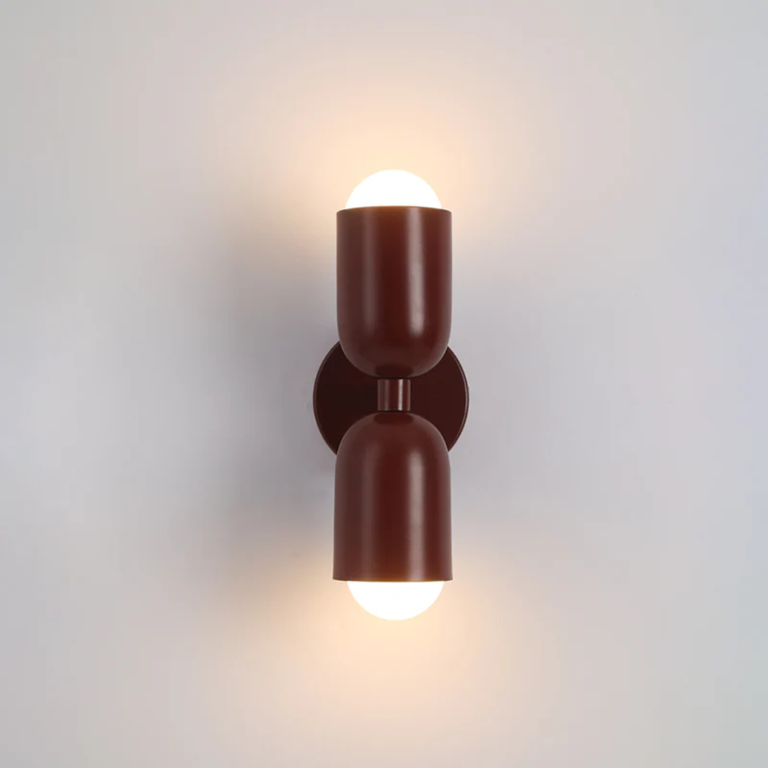 Design Double-Sided LED Wall Lamp - Colorwave-Red-Nora Luxe