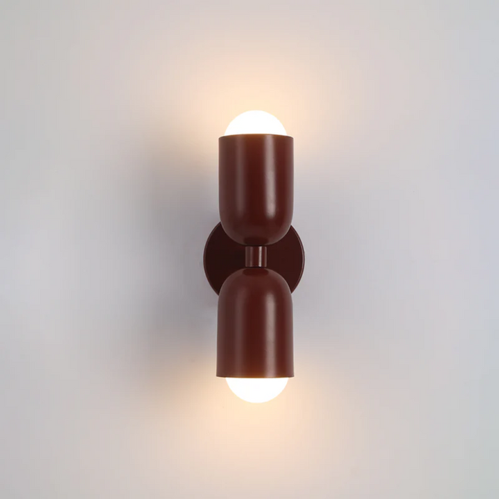 Design Double-Sided LED Wall Lamp - Colorwave-Red-Nora Luxe