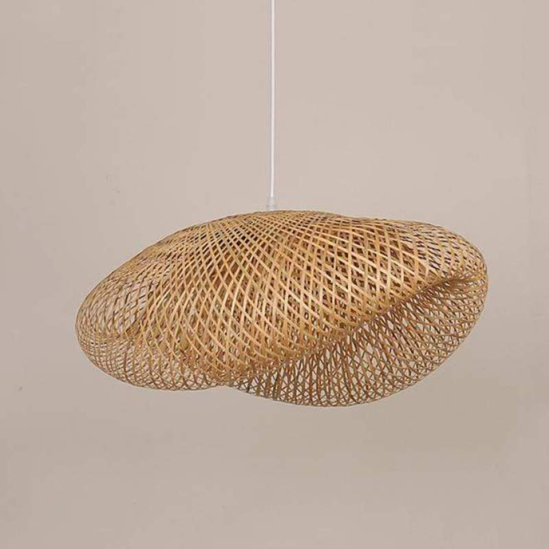 Design LED Pendant Lamp Bamboo Balls - EcoSphere-15.75 in-Nora Luxe