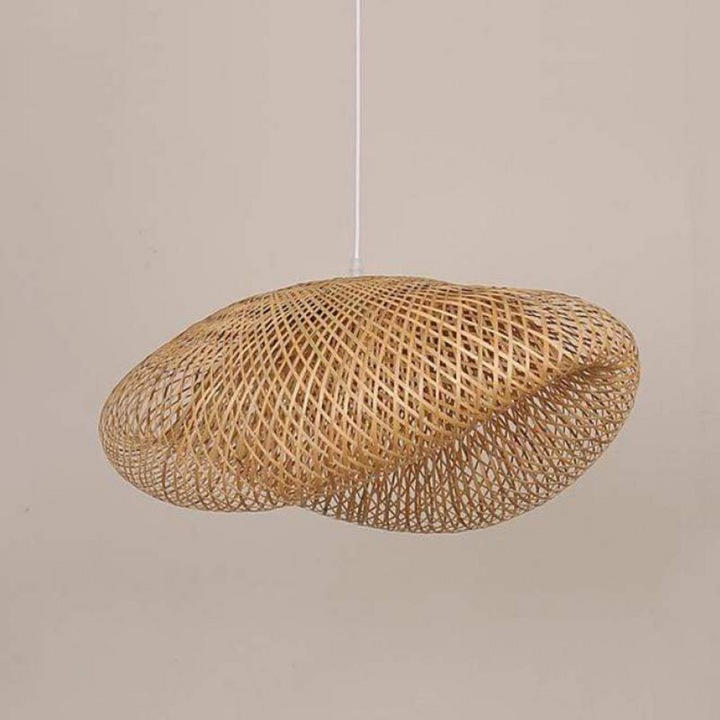 Design LED Pendant Lamp Bamboo Balls - EcoSphere-15.75 in-Nora Luxe