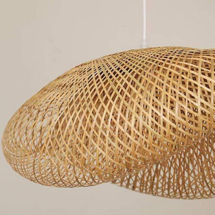 Design LED Pendant Lamp Bamboo Balls - EcoSphere-15.75 in-Nora Luxe