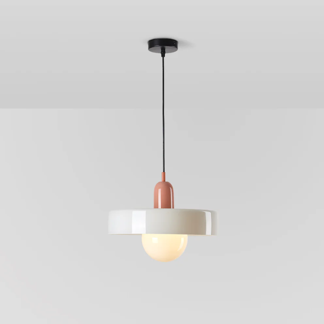 Design LED Pendant Lamp - GloboLuxe-Cream-Orange-9.84 in-Nora Luxe