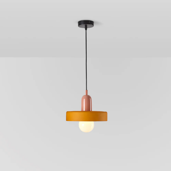 Design LED Pendant Lamp - GloboLuxe-Cream-Orange-9.84 in-Nora Luxe