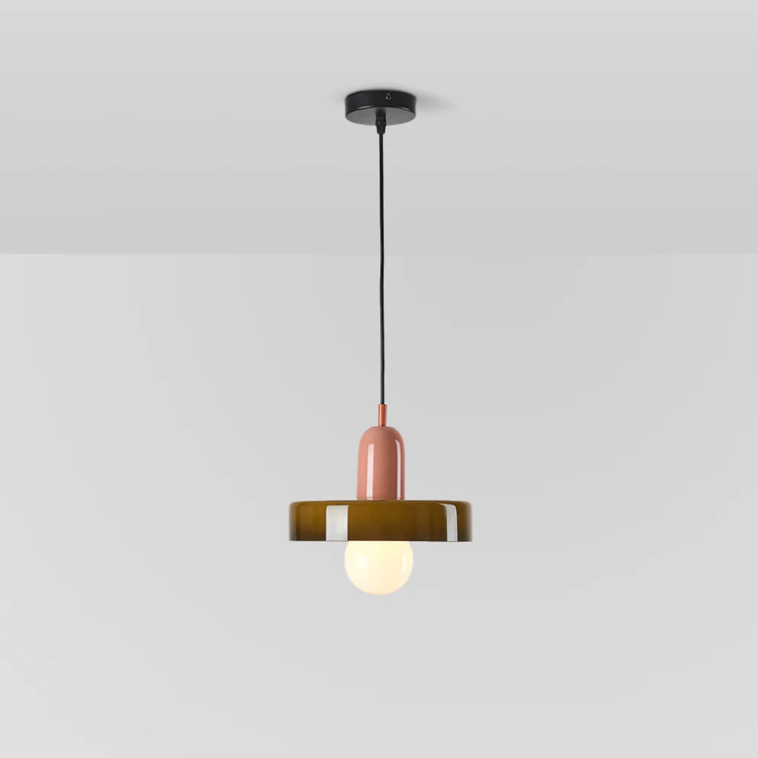 Design LED Pendant Lamp - GloboLuxe-Cream-Orange-9.84 in-Nora Luxe