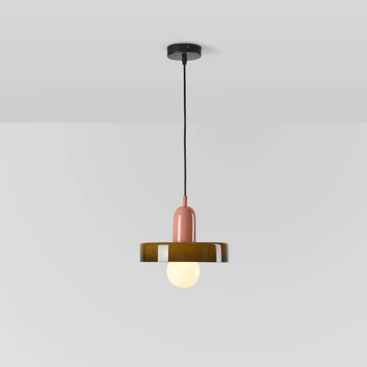 Design LED Pendant Lamp - GloboLuxe-Cream-Orange-9.84 in-Nora Luxe