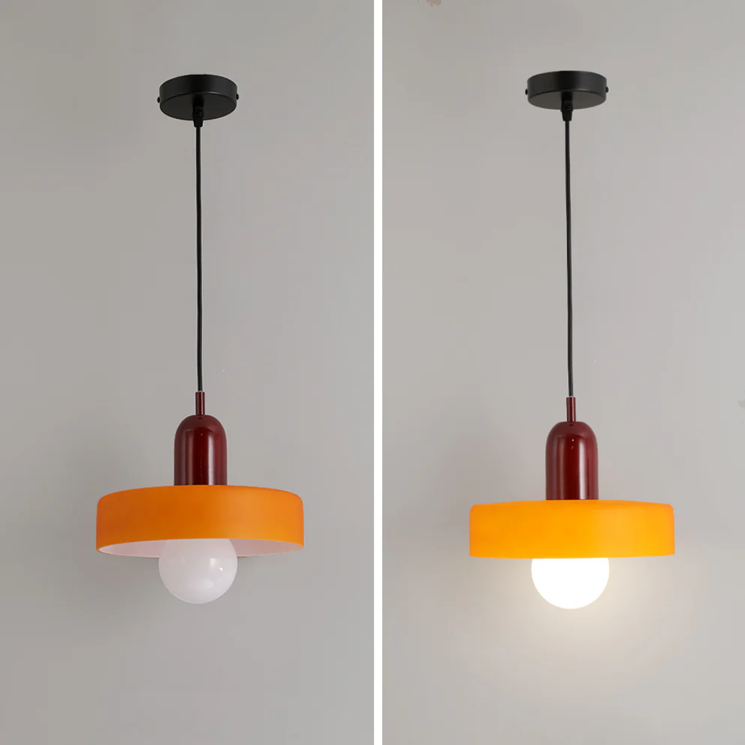 Design LED Pendant Lamp - GloboLuxe-Cream-Orange-9.84 in-Nora Luxe