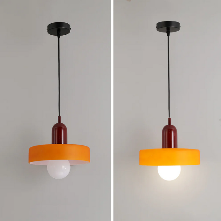 Design LED Pendant Lamp - GloboLuxe-Cream-Orange-9.84 in-Nora Luxe