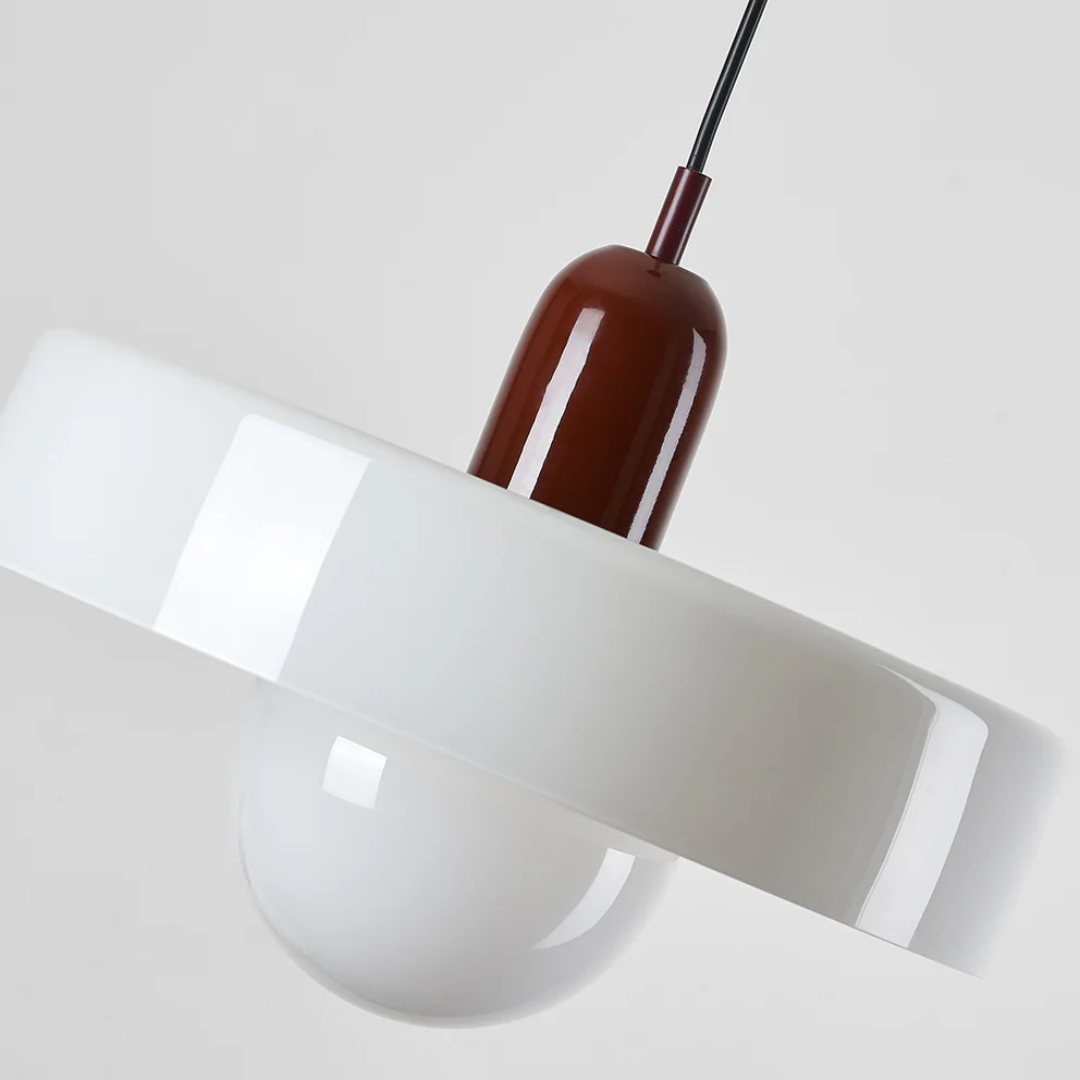 Design LED Pendant Lamp - GloboLuxe-Cream-Orange-9.84 in-Nora Luxe