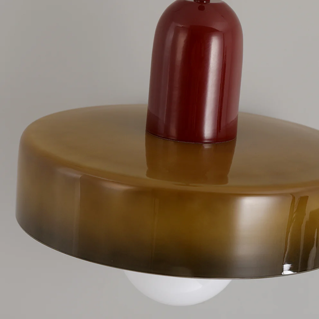 Design LED Pendant Lamp - GloboLuxe-Cream-Orange-9.84 in-Nora Luxe