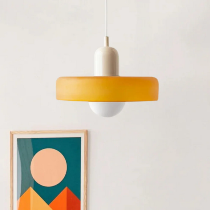 Design LED Pendant Lamp - GloboLuxe-Cream-Orange-9.84 in-Nora Luxe