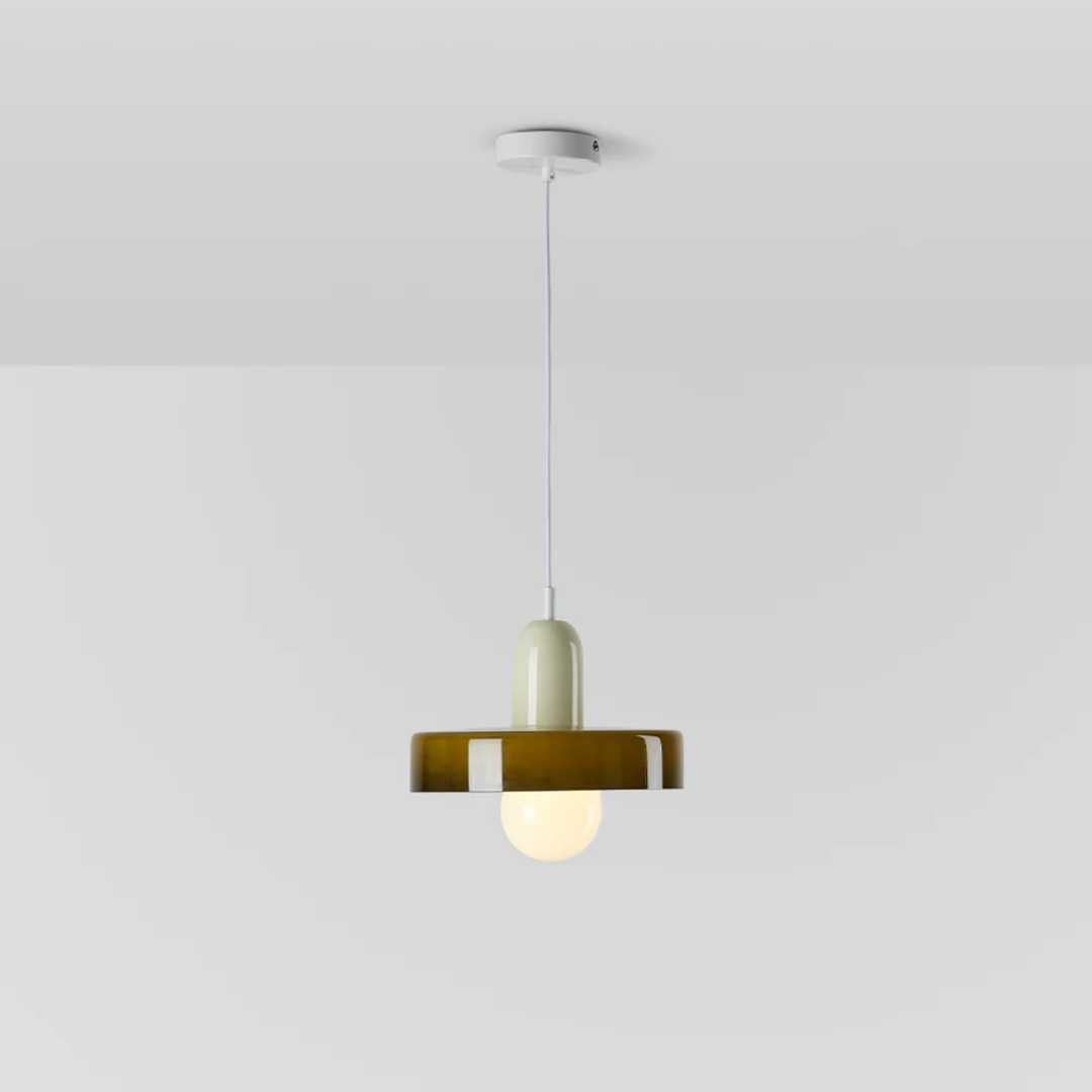 Design LED Pendant Lamp - GloboLuxe-Cream-Orange-9.84 in-Nora Luxe