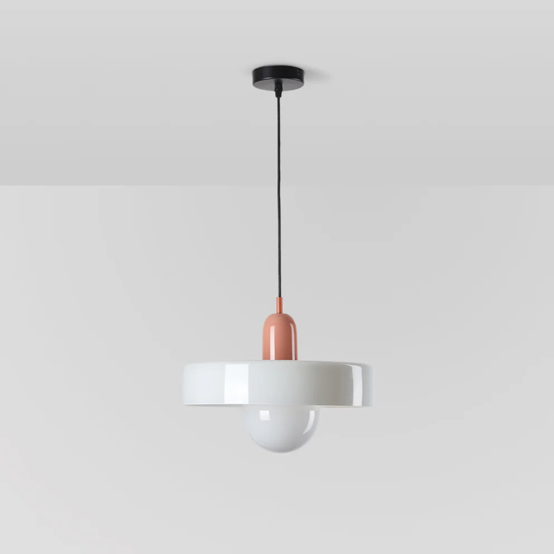 Design LED Pendant Lamp - GloboLuxe-Cream-Orange-9.84 in-Nora Luxe