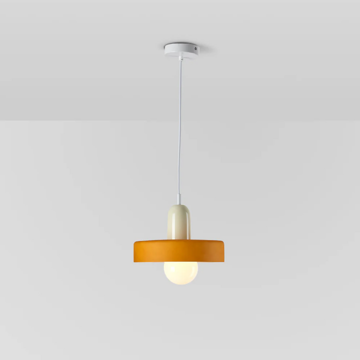 Design LED Pendant Lamp - GloboLuxe-Cream-Orange-9.84 in-Nora Luxe