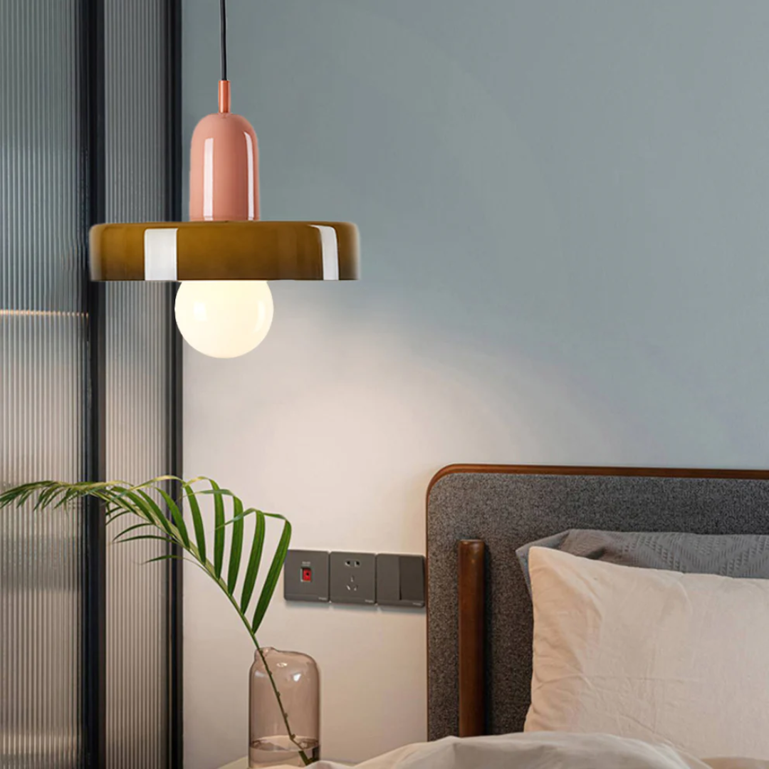 Design LED Pendant Lamp - GloboLuxe-Pink-Green-9.84 in-Nora Luxe
