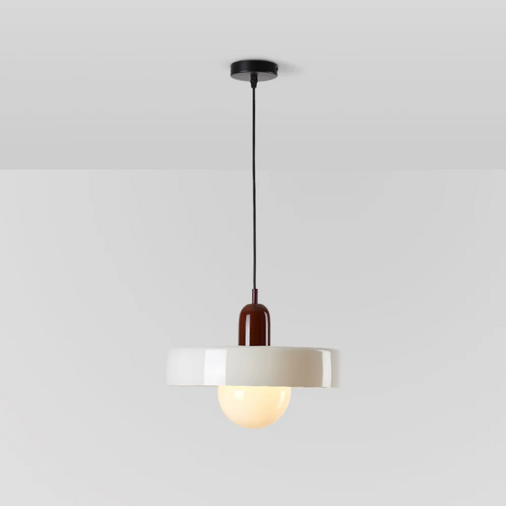 Design LED Pendant Lamp - GloboLuxe-Red-White-9.84 in-Nora Luxe