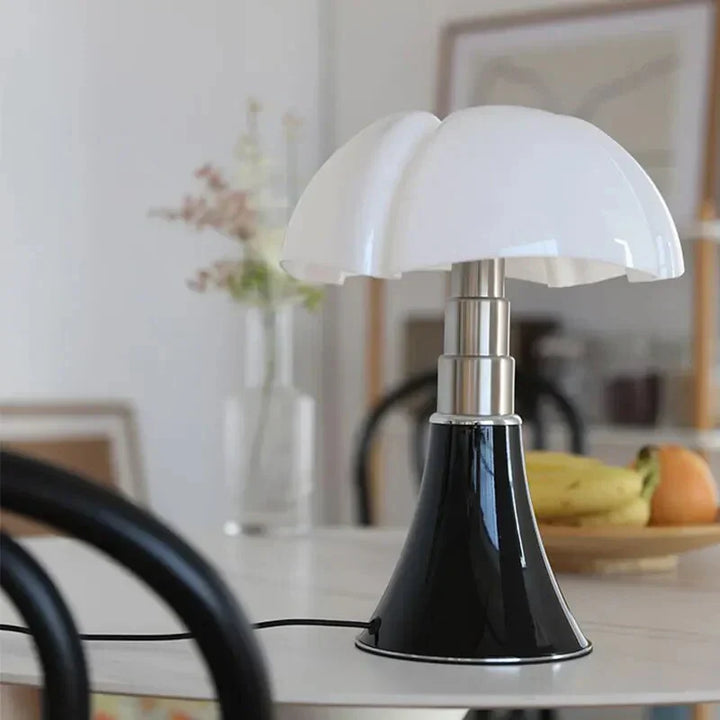 Designer Flower Table Lamp - FloraLuxe-Black-Nora Luxe
