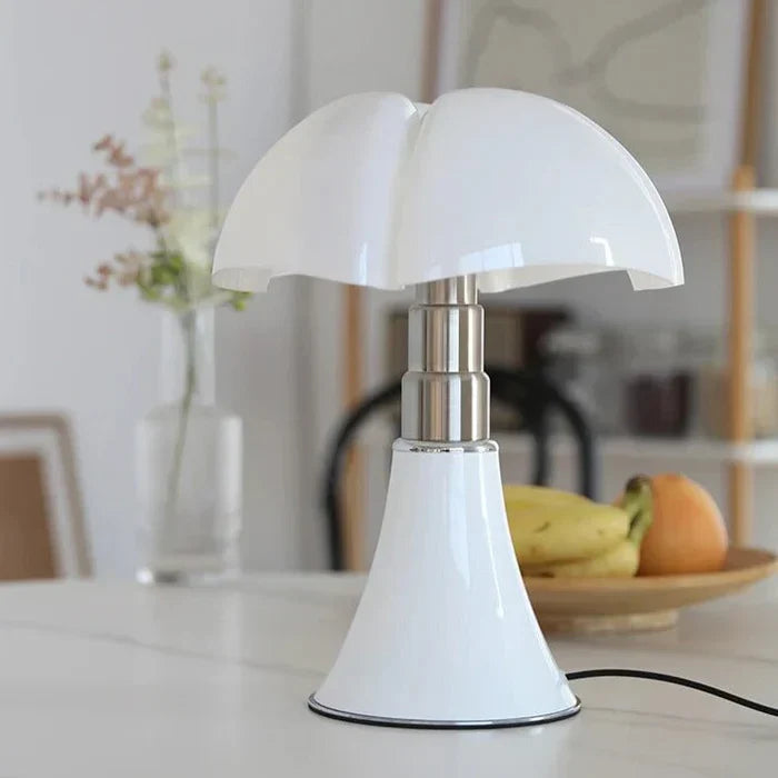 Designer Flower Table Lamp - FloraLuxe-White-Nora Luxe