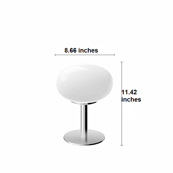 DESIGNER GLASS TABLE LAMP - AMBIENT LED LAMP FOR BEDROOM AND STUDY-Yellow-Nora Luxe