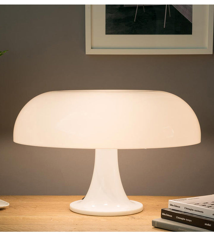 DESIGNER LED TOADSTOOL TABLE LAMP - MODERN MINIMALIST FOR BEDROOM & LIVING ROOM-Orange-EU Plug-Nora Luxe