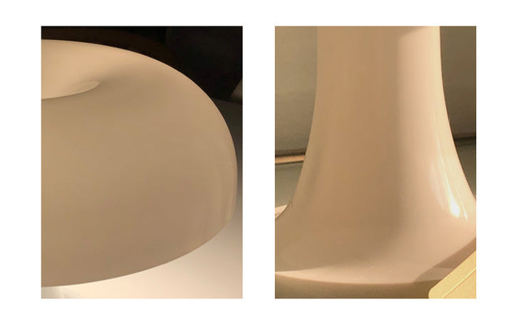 DESIGNER LED TOADSTOOL TABLE LAMP - MODERN MINIMALIST FOR BEDROOM & LIVING ROOM-Orange-EU Plug-Nora Luxe
