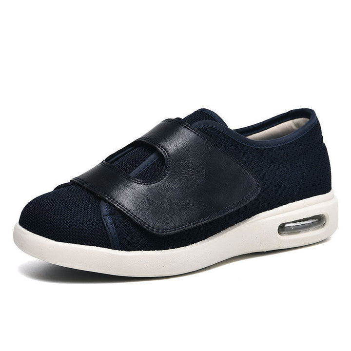 Diabetic Walking Shoes for Wide Swollen Feet - ComfortPlus-Blue-4.0-Nora Luxe
