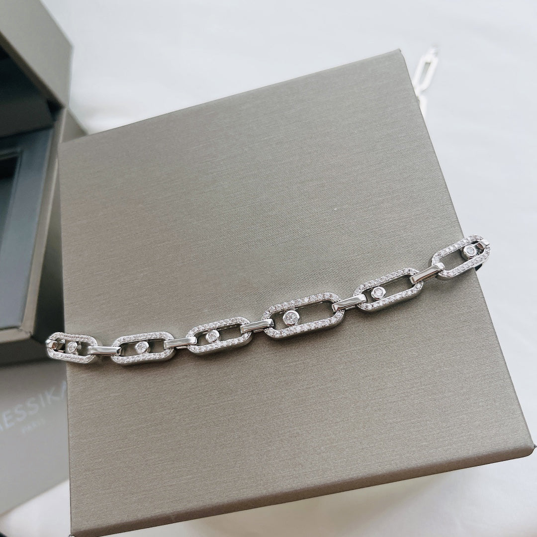 Diamond Fusion Multi-Diamond Ring Choker Necklace | Elegant Statement Jewellery-White Gold-26-40cm-Nora Luxe