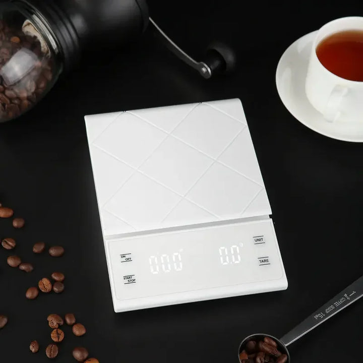 Digital Kitchen Scale - PerfectScale-White-3Kg = 6.61 lbs-Nora Luxe