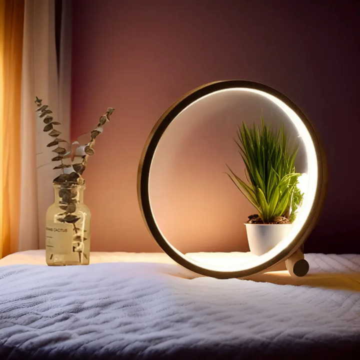 Dimmable LED Night Light - LumaCircle-Black-Nora Luxe
