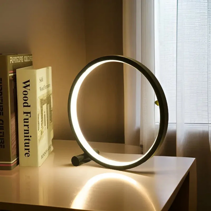 Dimmable LED Night Light - LumaCircle-Black-Nora Luxe