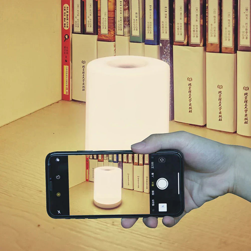 Dimmable LED Table Lamp with USB Port - GlowEase-White light-Nora Luxe