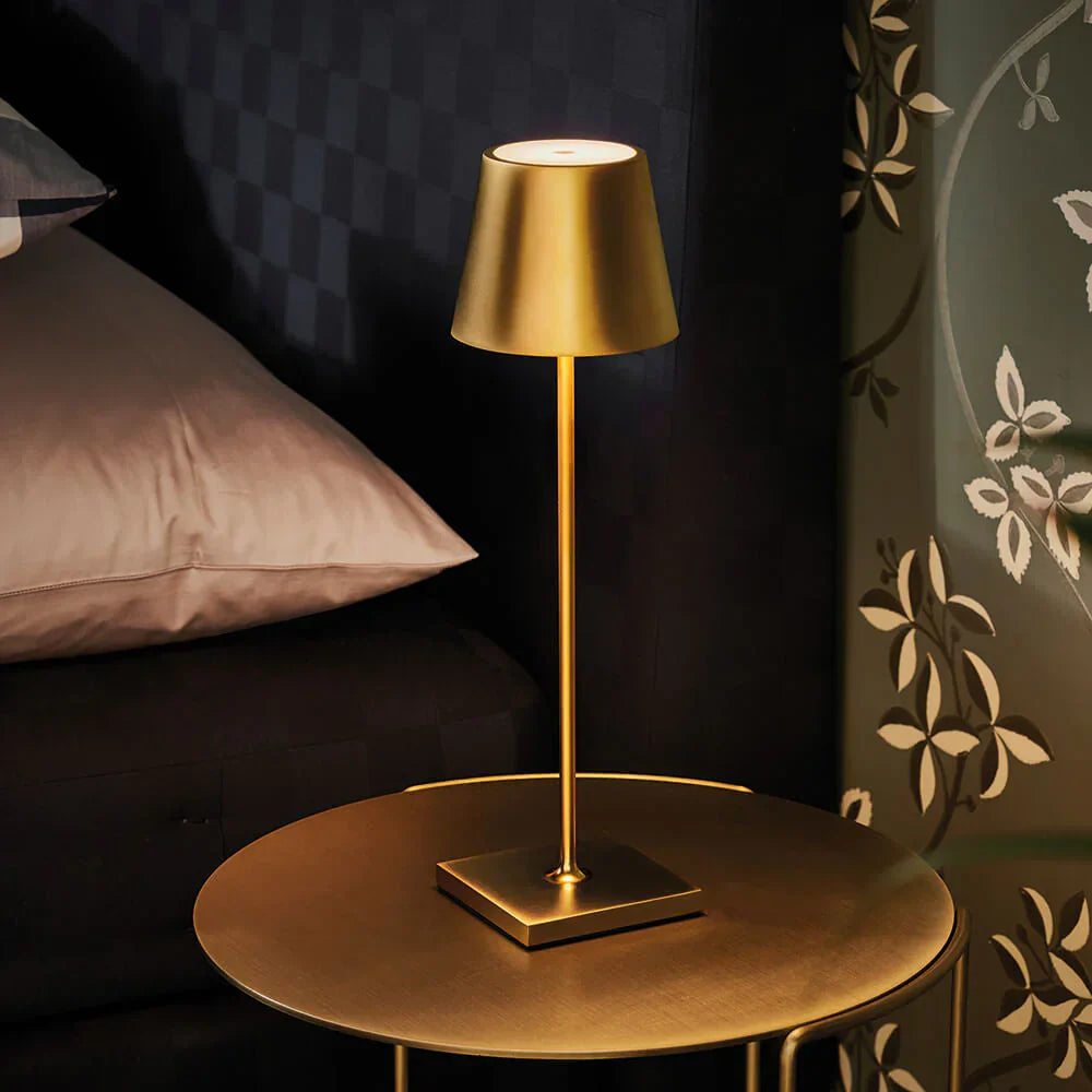Dimmable Long Table Lamp - LumiLuxe-Gold-Nora Luxe