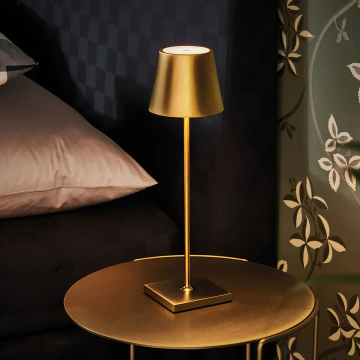 Dimmable Long Table Lamp - LumiLuxe-Gold-Nora Luxe