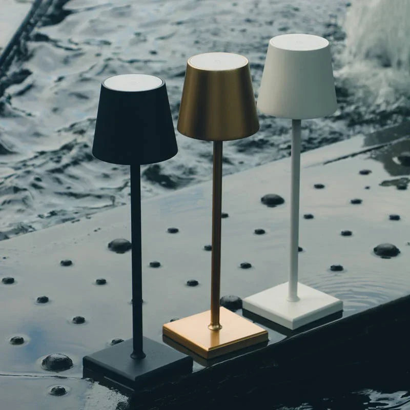 Dimmable Long Table Lamp - LumiLuxe-Matte Brown-Nora Luxe