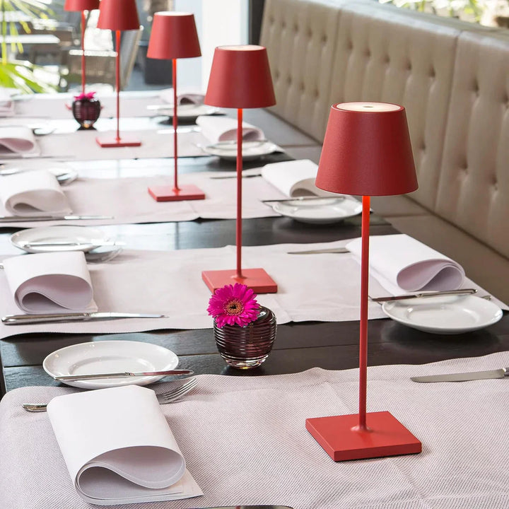 Dimmable Long Table Lamp - LumiLuxe-Matte Brown-Nora Luxe