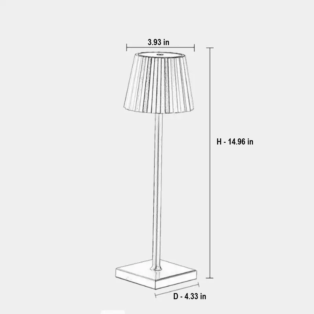Dimmable Touch Table Lamp - ArloGlow-Black-Nora Luxe