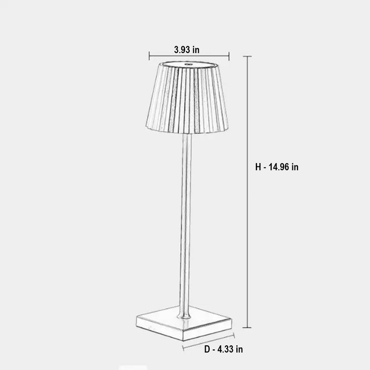 Dimmable Touch Table Lamp - ArloGlow-Black-Nora Luxe