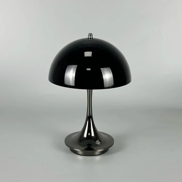 Dimmable & Wireless Flower Button Lamp - BloomGlow-Black-Nora Luxe
