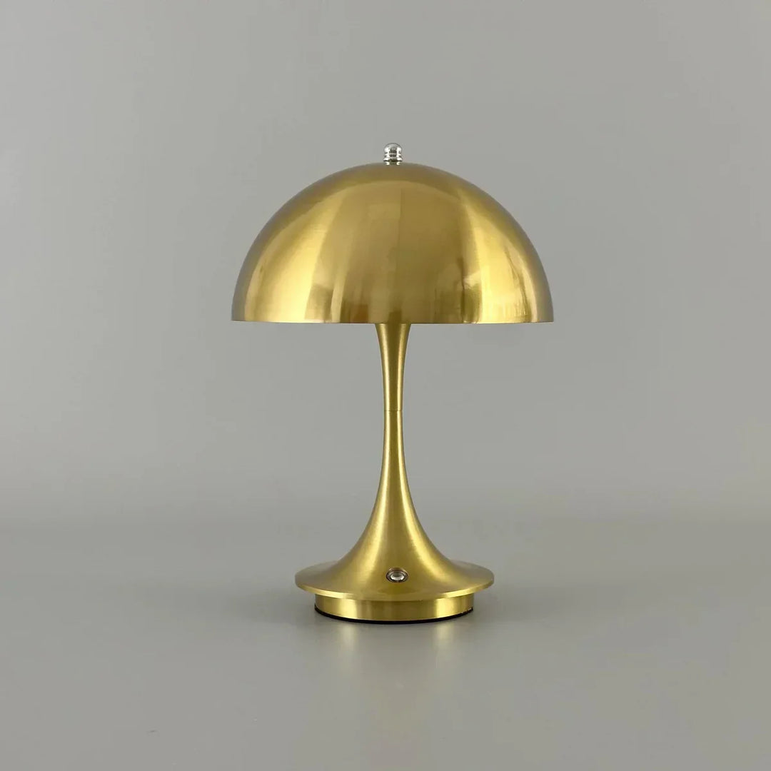 Dimmable & Wireless Flower Button Lamp - BloomGlow-Gold-Nora Luxe