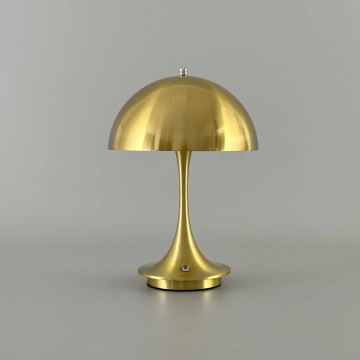 Dimmable & Wireless Flower Button Lamp - BloomGlow-Gold-Nora Luxe
