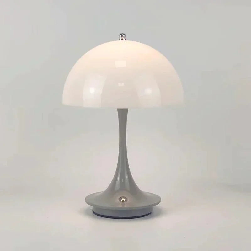 Dimmable & Wireless Flower Button Lamp - BloomGlow-Gray White-Nora Luxe