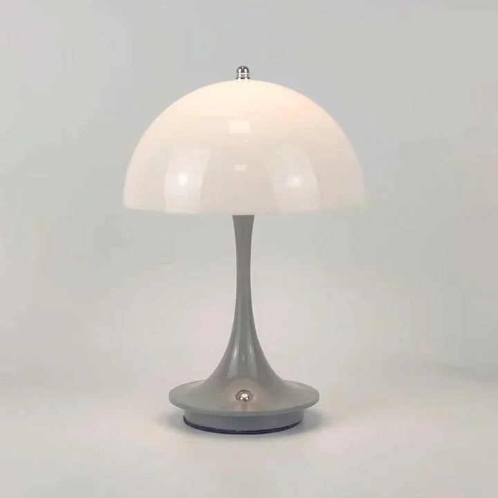 Dimmable & Wireless Flower Button Lamp - BloomGlow-Gray White-Nora Luxe