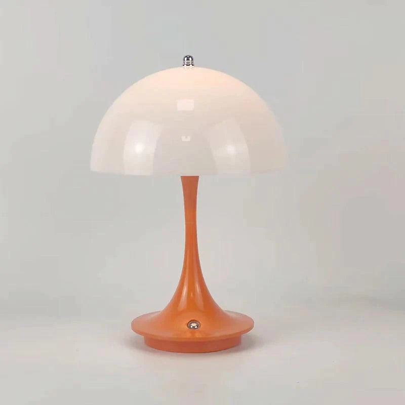 Dimmable & Wireless Flower Button Lamp - BloomGlow-Orange and White-Nora Luxe