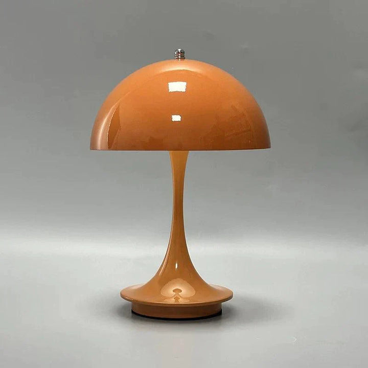 Dimmable & Wireless Flower Button Lamp - BloomGlow-Orange-Nora Luxe