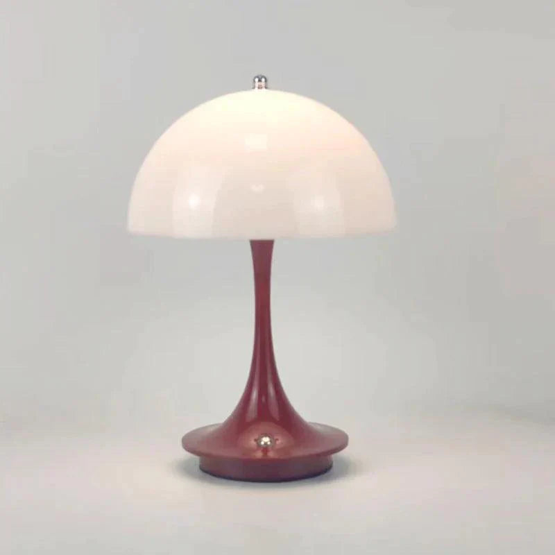 Dimmable & Wireless Flower Button Lamp - BloomGlow-Red White-Nora Luxe